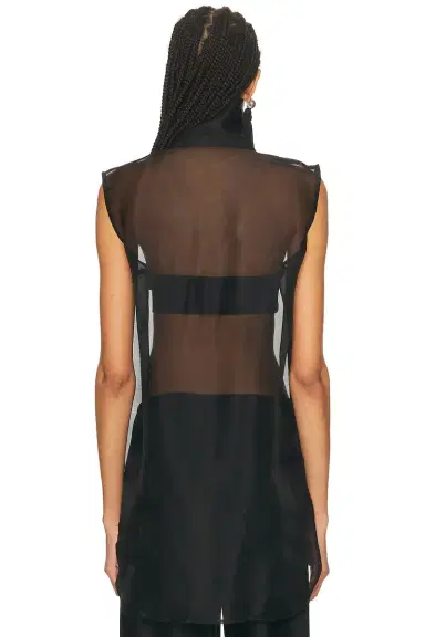 Aexae Silk Organza Roll Neck Top | Thumbnail 5 Aexae Silk Organza Roll Neck Top | Thumbnail 5