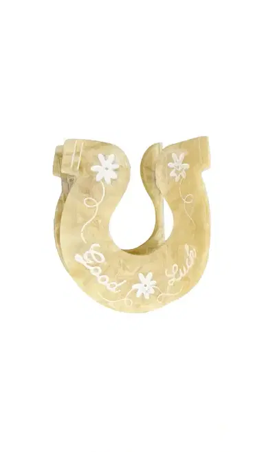 Solar Eclipse Hand-painted Good Luck Horseshoe Claw Hair Clip | Thumbnail 1 Solar Eclipse Hand-painted Good Luck Horseshoe Claw Hair Clip | Thumbnail 1