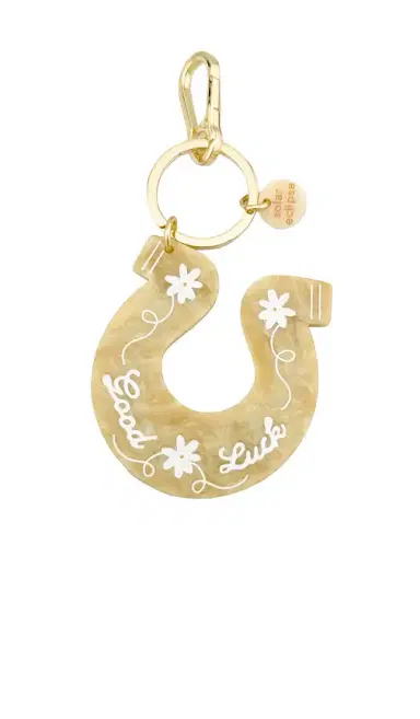 Solar Eclipse Hand-painted Good Luck Horseshoe Bag Charm & Keychain | Thumbnail 1 Solar Eclipse Hand-painted Good Luck Horseshoe Bag Charm & Keychain | Thumbnail 1