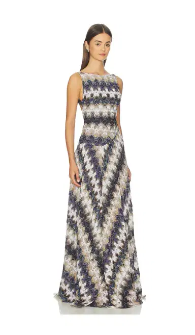 Missoni Sleeveless Long Dress | Thumbnail 2 Missoni Sleeveless Long Dress | Thumbnail 2