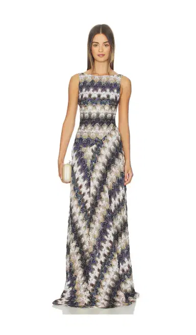 Missoni Sleeveless Long Dress | Thumbnail 1 Missoni Sleeveless Long Dress | Thumbnail 1