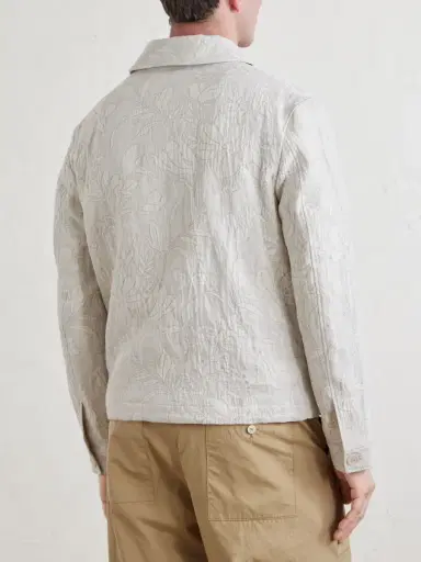 MR P. Cotton and Linen-Blend Jacquard Blouson Jacket - Men | Thumbnail 4 MR P. Cotton and Linen-Blend Jacquard Blouson Jacket - Men | Thumbnail 4