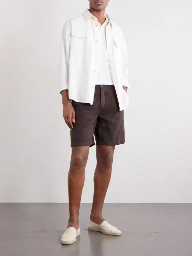 MR P. Straight-Leg Linen Shorts - Men | Thumbnail 2 MR P. Straight-Leg Linen Shorts - Men | Thumbnail 2