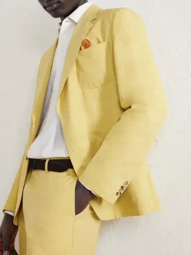 Paul Smith Cotton and Linen-Blend Suit Jacket - Men | Thumbnail 7 Paul Smith Cotton and Linen-Blend Suit Jacket - Men | Thumbnail 7