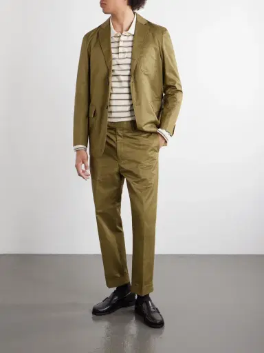 Beams Plus Ivy Straight-Leg Cotton-Twill Trousers - Men | Thumbnail 2 Beams Plus Ivy Straight-Leg Cotton-Twill Trousers - Men | Thumbnail 2