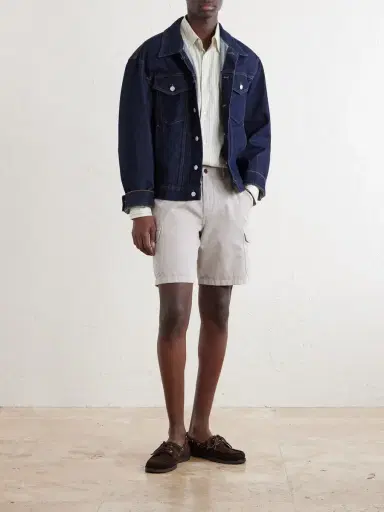 MR P. Straight-Leg Organic Cotton-Twill Cargo Shorts - Men | Thumbnail 2 MR P. Straight-Leg Organic Cotton-Twill Cargo Shorts - Men | Thumbnail 2