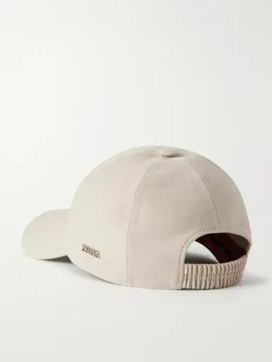Zegna Oasi Logo-Detailed Linen Baseball Cap - Men | Thumbnail 4 Zegna Oasi Logo-Detailed Linen Baseball Cap - Men | Thumbnail 4