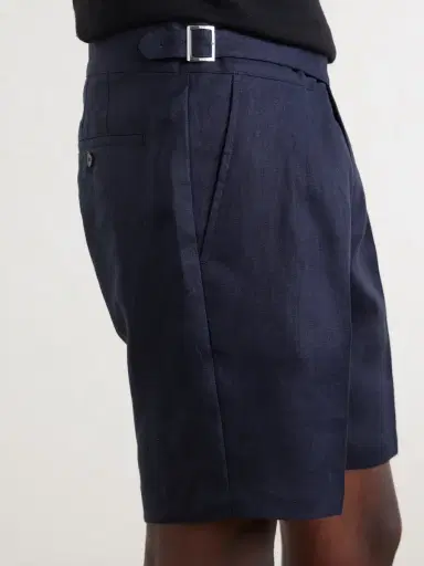 MR P. Straight-Leg Pleated Linen Bermuda Shorts - Men | Thumbnail 5 MR P. Straight-Leg Pleated Linen Bermuda Shorts - Men | Thumbnail 5