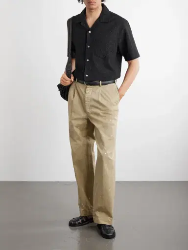 Corridor Camp-Collar Broderie Anglaise Cotton Shirt - Men | Thumbnail 2 Corridor Camp-Collar Broderie Anglaise Cotton Shirt - Men | Thumbnail 2
