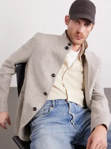 Zegna Oasi Logo-Detailed Linen Baseball Cap - Men | Thumbnail 3 Zegna Oasi Logo-Detailed Linen Baseball Cap - Men | Thumbnail 3