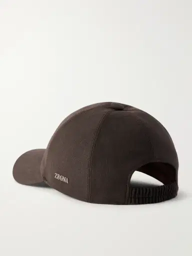 Zegna Oasi Logo-Detailed Linen Baseball Cap - Men | Thumbnail 4 Zegna Oasi Logo-Detailed Linen Baseball Cap - Men | Thumbnail 4