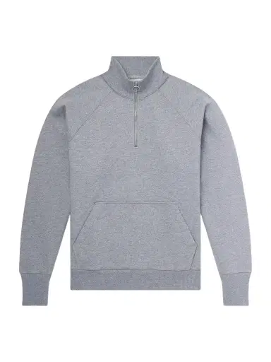 Drake's Cotton-Jersey Half-Zip Sweater - Men | Thumbnail 1 Drake's Cotton-Jersey Half-Zip Sweater - Men | Thumbnail 1