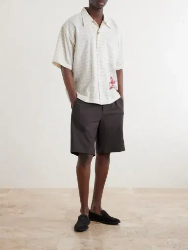 Kardo Rohit Embroidered Checked Cotton Shirt - Men | Thumbnail 2 Kardo Rohit Embroidered Checked Cotton Shirt - Men | Thumbnail 2