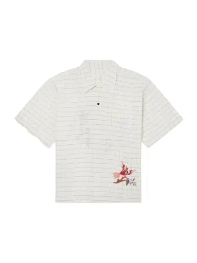 Kardo Rohit Embroidered Checked Cotton Shirt - Men | Thumbnail 1 Kardo Rohit Embroidered Checked Cotton Shirt - Men | Thumbnail 1