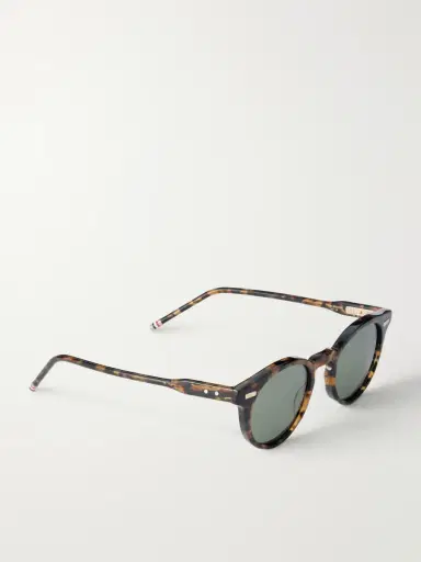 Thom Browne Round-Frame Tortoiseshell Acetate Sunglasses - Men | Thumbnail 3 Thom Browne Round-Frame Tortoiseshell Acetate Sunglasses - Men | Thumbnail 3