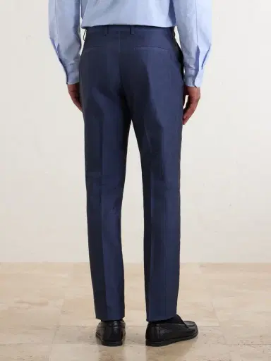 Paul Smith Slim-Fit Tapered Cotton and Linen-Blend Suit Trousers - Men | Thumbnail 4 Paul Smith Slim-Fit Tapered Cotton and Linen-Blend Suit Trousers - Men | Thumbnail 4