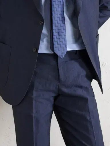 Paul Smith Slim-Fit Tapered Cotton and Linen-Blend Suit Trousers - Men | Thumbnail 5 Paul Smith Slim-Fit Tapered Cotton and Linen-Blend Suit Trousers - Men | Thumbnail 5