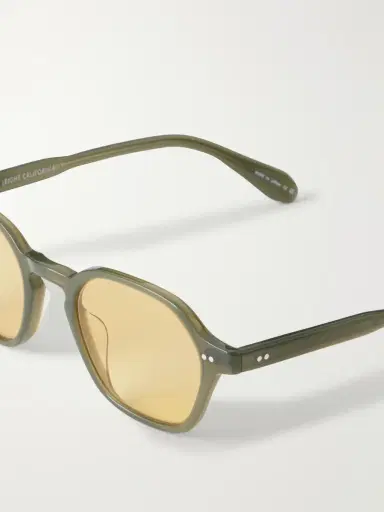 Garrett Leight California Optical Temescal Hexagon-Frame Acetate Sunglasses - Men | Thumbnail 5 Garrett Leight California Optical Temescal Hexagon-Frame Acetate Sunglasses - Men | Thumbnail 5