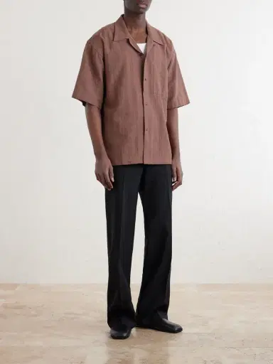 Kardo Rohit Convertible-Collar Cotton-Jacquard Shirt - Men | Thumbnail 2 Kardo Rohit Convertible-Collar Cotton-Jacquard Shirt - Men | Thumbnail 2