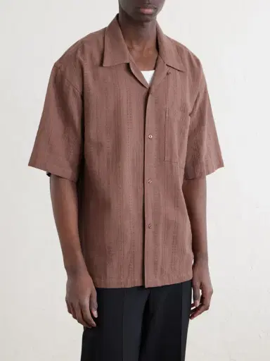 Kardo Rohit Convertible-Collar Cotton-Jacquard Shirt - Men | Thumbnail 3 Kardo Rohit Convertible-Collar Cotton-Jacquard Shirt - Men | Thumbnail 3