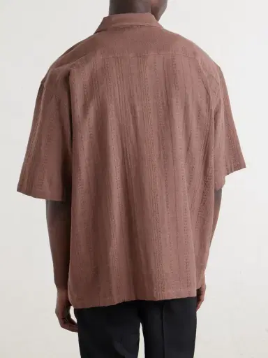 Kardo Rohit Convertible-Collar Cotton-Jacquard Shirt - Men | Thumbnail 4 Kardo Rohit Convertible-Collar Cotton-Jacquard Shirt - Men | Thumbnail 4