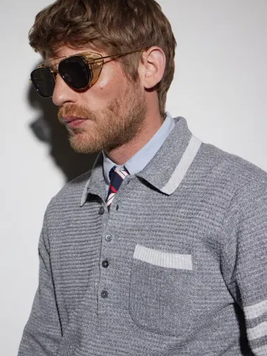 Thom Browne Round-Frame Silver-Tone Titanium Sunglasses - Men | Thumbnail 2 Thom Browne Round-Frame Silver-Tone Titanium Sunglasses - Men | Thumbnail 2