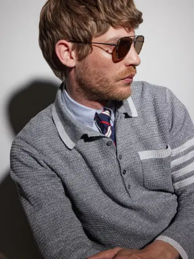 Thom Browne Aviator-Style Gold-Tone Titanium Sunglasses - Men | Thumbnail 4 Thom Browne Aviator-Style Gold-Tone Titanium Sunglasses - Men | Thumbnail 4