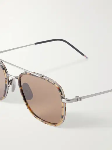 Thom Browne Aviator-Style Gold-Tone Titanium Sunglasses - Men | Thumbnail 5 Thom Browne Aviator-Style Gold-Tone Titanium Sunglasses - Men | Thumbnail 5