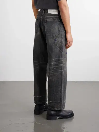 Neighborhood Savage Wide-Leg Bead-Embellished Distressed Jeans - Men | Thumbnail 4 Neighborhood Savage Wide-Leg Bead-Embellished Distressed Jeans - Men | Thumbnail 4