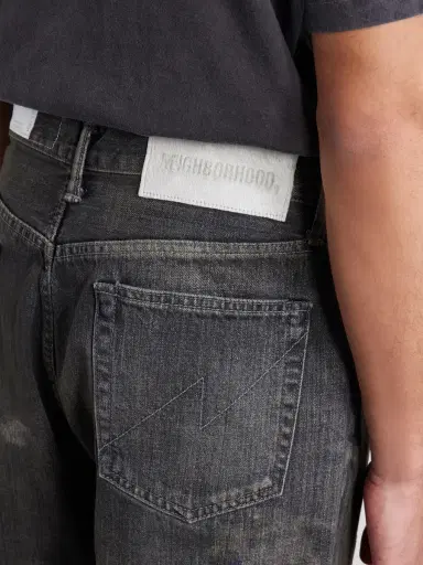 Neighborhood Savage Wide-Leg Bead-Embellished Distressed Jeans - Men | Thumbnail 6 Neighborhood Savage Wide-Leg Bead-Embellished Distressed Jeans - Men | Thumbnail 6