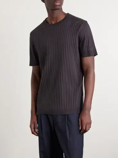 MR P. Ribbed Organic Cotton T-Shirt - Men | Thumbnail 3 MR P. Ribbed Organic Cotton T-Shirt - Men | Thumbnail 3