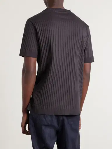 MR P. Ribbed Organic Cotton T-Shirt - Men | Thumbnail 4 MR P. Ribbed Organic Cotton T-Shirt - Men | Thumbnail 4