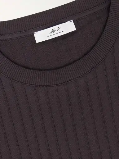 MR P. Ribbed Organic Cotton T-Shirt - Men | Thumbnail 6 MR P. Ribbed Organic Cotton T-Shirt - Men | Thumbnail 6