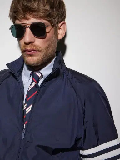 Thom Browne Aviator-Style Silver-Toned Sunglasses - Men | Thumbnail 4 Thom Browne Aviator-Style Silver-Toned Sunglasses - Men | Thumbnail 4