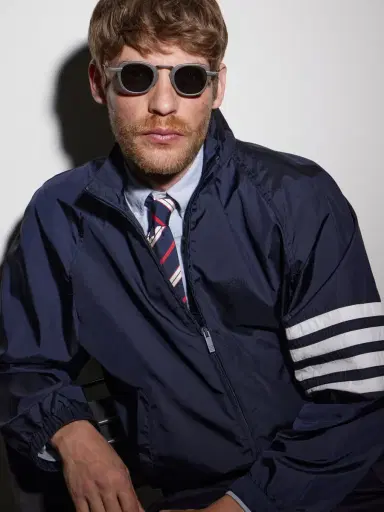 Thom Browne Square-Frame Silver-Tone Titanium Sunglasses - Men | Thumbnail 4 Thom Browne Square-Frame Silver-Tone Titanium Sunglasses - Men | Thumbnail 4