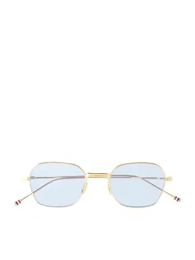 Thom Browne Rectangular-Frame Gold-Toned Sunglasses - Men | Thumbnail 1 Thom Browne Rectangular-Frame Gold-Toned Sunglasses - Men | Thumbnail 1