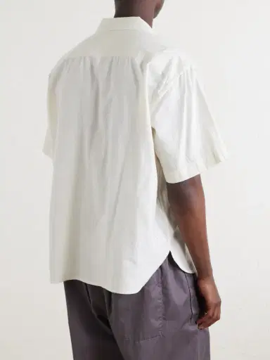 Kardo Ronald Convertible-Collar Embroidered Cotton Shirt - Men | Thumbnail 4 Kardo Ronald Convertible-Collar Embroidered Cotton Shirt - Men | Thumbnail 4