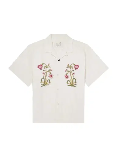Kardo Ronald Convertible-Collar Embroidered Cotton Shirt - Men | Thumbnail 1 Kardo Ronald Convertible-Collar Embroidered Cotton Shirt - Men | Thumbnail 1