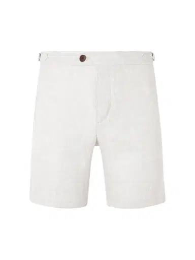 MR P. Straight-Leg Herringbone Linen Shorts - Men | Thumbnail 1 MR P. Straight-Leg Herringbone Linen Shorts - Men | Thumbnail 1