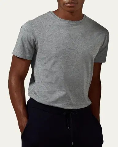 Ralph Lauren Purple Label Lisle Crewneck T-Shirt | Thumbnail 4 Ralph Lauren Purple Label Lisle Crewneck T-Shirt | Thumbnail 4