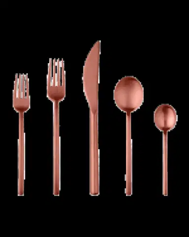 Mepra Bronze Linea Ice 5-Piece Flatware Set | Thumbnail 2 Mepra Bronze Linea Ice 5-Piece Flatware Set | Thumbnail 2