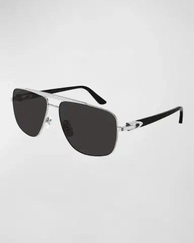 Cartier Men's C-Logo Aviator Sunglasses | Thumbnail 3 Cartier Men's C-Logo Aviator Sunglasses | Thumbnail 3