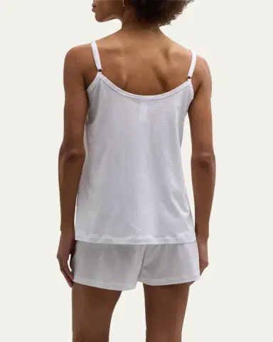 Hanro Julia Short Scoop-Neck Pintuck Pajama Set | Thumbnail 3 Hanro Julia Short Scoop-Neck Pintuck Pajama Set | Thumbnail 3