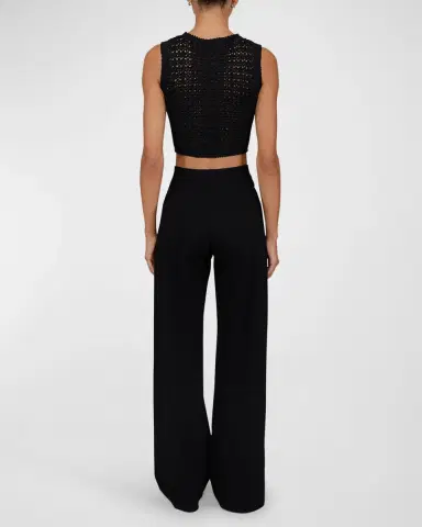 LESET Rio Wide-Leg Ponte Pants | Thumbnail 7 LESET Rio Wide-Leg Ponte Pants | Thumbnail 7