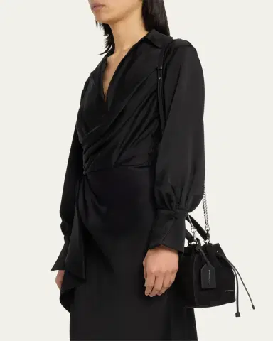 Stuart Weitzman Rae Mini Suede Bucket Bag | Thumbnail 2 Stuart Weitzman Rae Mini Suede Bucket Bag | Thumbnail 2