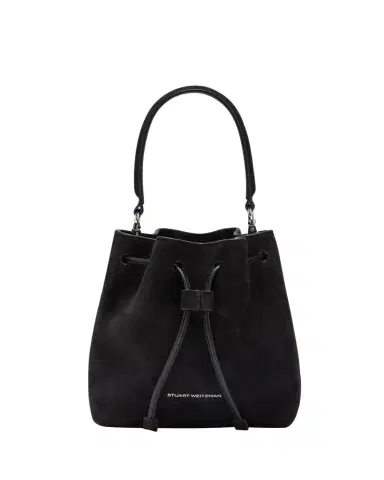 Stuart Weitzman Rae Mini Suede Bucket Bag | Thumbnail 1 Stuart Weitzman Rae Mini Suede Bucket Bag | Thumbnail 1