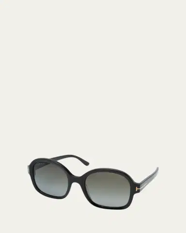 TOM FORD Delphine-02 Gradient Round Acetate Sunglasses | Thumbnail 2 TOM FORD Delphine-02 Gradient Round Acetate Sunglasses | Thumbnail 2