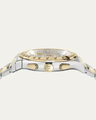 FERRAGAMO Men's 42mm Ferragamo 1927 Chrono Watch with Bracelet Strap, Two Tone | Thumbnail 2 FERRAGAMO Men's 42mm Ferragamo 1927 Chrono Watch with Bracelet Strap, Two Tone | Thumbnail 2