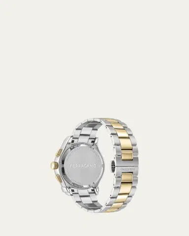 FERRAGAMO Men's 42mm Ferragamo 1927 Chrono Watch with Bracelet Strap, Two Tone | Thumbnail 3 FERRAGAMO Men's 42mm Ferragamo 1927 Chrono Watch with Bracelet Strap, Two Tone | Thumbnail 3
