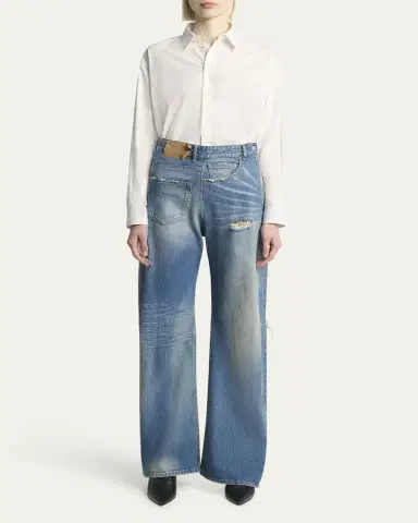 MM6 Maison Margiela Deconstructed 5-Pocket Jeans | Thumbnail 2 MM6 Maison Margiela Deconstructed 5-Pocket Jeans | Thumbnail 2